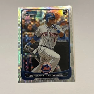 Jordany Valdespin 2012 Bowman Chrome Xfractor Parallel Rookie #82 New York Mets - Picture 1 of 2