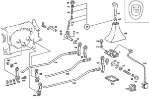 Genuine Mercedes-Benz Gearshift-Lever Knob 126-267-04-10 - Picture 1 of 1
