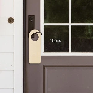 10x Door Knob Hanger Blank Door Signs Door Handle Hangers - Picture 1 of 7