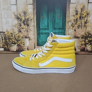 Vans Sk8 Hi Skateboard Schuhe Turnschuhe gelb weiß Wildleder Herren Größe wählbar 11,5 - Bild 1 von 8