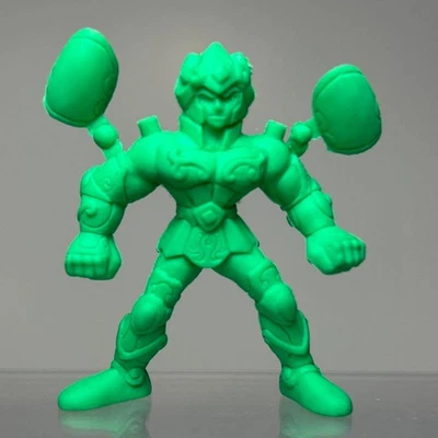 Saint Seiya Gashapon Eraser Leo Aiolia Gold Saint Green 5cm Used - Image 1 of 4