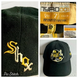 Vtg New Era Wichita State WSU Shockers Shox Baseball Hat Cap Black 7 1/2 USA  - Picture 1 of 9