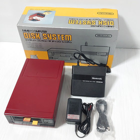 Nintendo Famicom Disk System HVC-022 New belt works fine w/AC adapter Japan