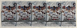 2022 Topps Chrome Update Sapphire Baseball Pack Lot Five(5) New Factory Sealed - Picture 1 of 2