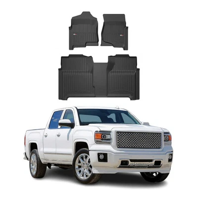 Fits 2014-2019 Chevrolet Silverado 1500 2500 3500 HD Proline Floor Mat Premium T - Image 1 of 4