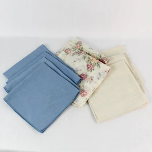 9 Piece Lot of Square Cloth Napkins for DIY Crafting - Pre-Owned, Stains - Picture 1 of 5