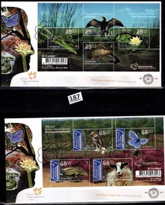 /// NETHERLANDS 2005 - 2 FDC - NATURE - BIRDS - ANIMALS - SNAKES - BUTTERFLIES - Picture 1 of 1