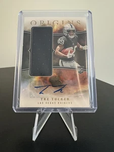 Patch calcio Tre Tucker 2023 Origins Auto - Las Vegas Raiders - Foto 1 di 3