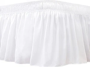 Queen-Queen-Bettumrandung 15" Tropfen weiß verstellbar elastisch einfache Passform Staub - Bild 1 von 48
