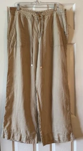 Lauren Ralph Lauren Wide-Leg Linen Pants Size 14 - Picture 1 of 12