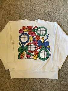 vintage tennis sweater womens 1993 - Picture 1 of 8