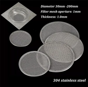 Drain Guard Cover 304 Stainless Steel Grid Rustproof Plate Round Grate 30-200mm - Picture 1 of 11