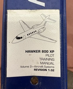 Hawker 800XP Pilot Training Manual Volume 2 (Pre-Owned) Revision 1.02 w/Binder - Picture 1 of 7
