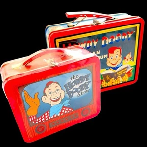Set of 2 Vintage 1990’s Howdy Doodie Reproduction Lunch Pails Box LE Numbered - Picture 1 of 16
