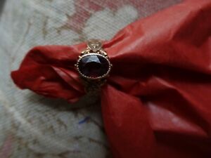Antique Garnet in Rose Gold Ring