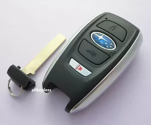 NEW OEM SUBARU smart keyless entry remote fob HYQ14AHK + new insert key - Picture 1 of 5