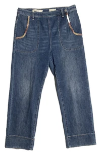 Pilcro and the Letterpress Jeans Womens 32 Parallel Straight Denim Anthropologie - Picture 1 of 16