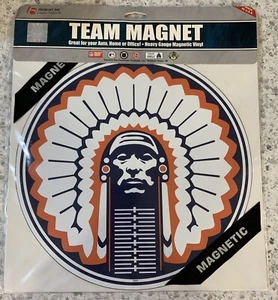 NOS VTG Rare 11” Magnet University Illinois Illini CHIEF ILLINIWEK Car Locker - Picture 1 of 2