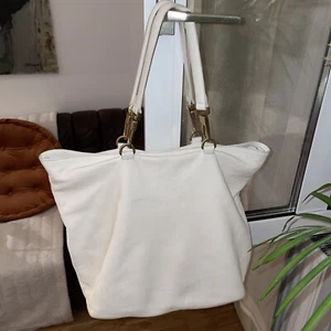 Tasche/coccinelle leder- naturfarben/ gefüttert/ zip/plus 2 Seitentaschen - Bild 1 von 9