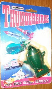 Matchbox Thunderbirds Plastic Pull back action Thunderbird 2  1992 MO Scruffy C