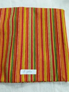 COLORSHOP STRIPED QUILT FABRIC 2 YARDS by VIP Cranston Print Works - Picture 1 of 2