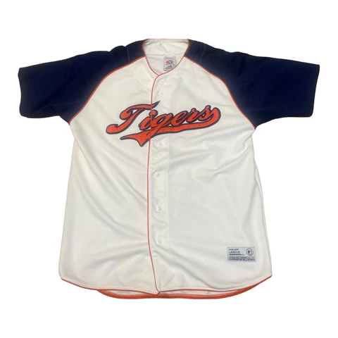 Detroit Tigers Baseball Jersey True Fan Series Embroidered White Men’s L Cover