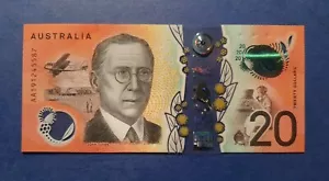 1 x New Uncirculated AA19 FIRST Prefix $20 Note - Australia 2019 - Unc - Picture 1 of 1