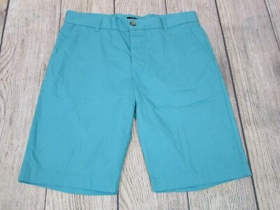 BONITOS H&M Pantalones Cortos Informales Azul Teal Frente Plano 100% Algodón Para Hombre Talla 33 R Foto 1 de 4