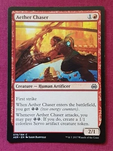 Magic The Gathering AETHER REVOLT AETHER CHASER red card MTG - Picture 1 of 2