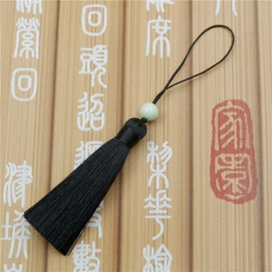 Wholesale 8cm Jade Bead Tassel Trim Craft Jewelry Making DIY Pendant 28 Colors - Picture 1 of 33
