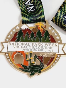 2017 National Park Week Virtual Race Medal - Picture 1 of 4