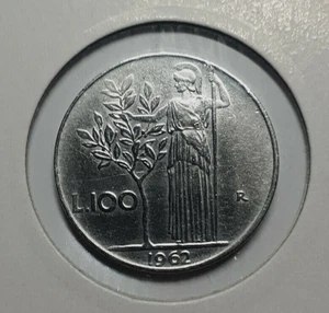 Moneta della repubblica da 100 Lire del 1962 - Imagen 1 de 2