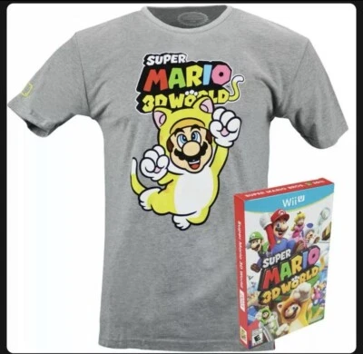 NUEVA Camisa Nintendo World NYC Super Mario 3D World 35 Aniversario Talla Pequeña Foto 1 de 3