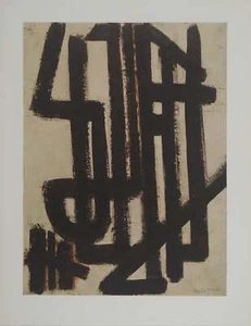 Pierre SOULAGES : Peinture 1948, Héliogravure signée - Picture 1 of 5