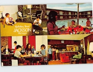 Postcard Holiday Inn Jackson Michigan USA - Picture 1 of 2