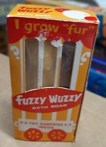 VINTAGE 1960'S FUZZY WUZZY SOAP BOXED YELLOW CAT