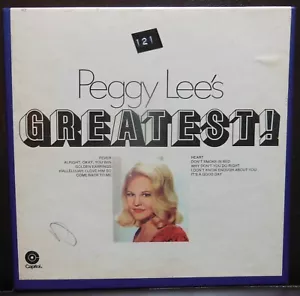 Peggy Lee's Greatest! 4 Track 3 3/4 IPS Reel to Reel Tape - Picture 1 of 6