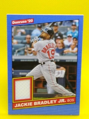 Jackie Bradley Jr. 2020 Donruss RETRO 1986 MATERIALS #86M-JA Boston Red Sox - Image 1 of 2