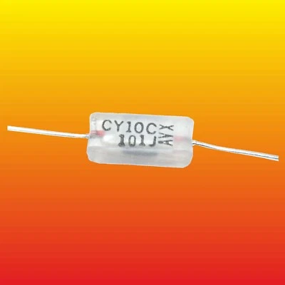 CONDENSADOR VINTAGE VIDRIO AXIAL SOVCOR AVX CY10C101J 100pF 5% 500V Foto 1 de 3