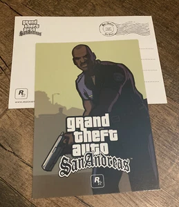 Cartolina promozionale E3 2004 Grand Theft Auto GTA San Andreas Officer TENPENNY RARA - Foto 1 di 1