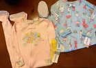 Carter's Girls Lot of 2 Adorable Footed Sleepers NWT Size 3T
