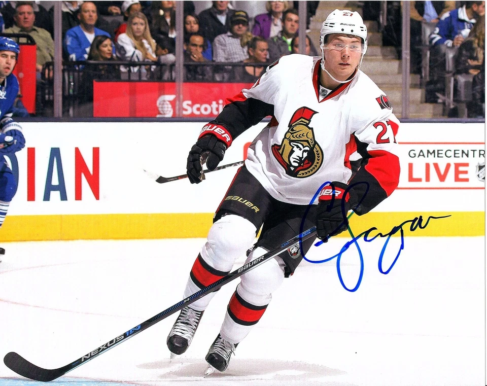 FOTO AUTOGRAFADA ASSINADA POR CURTIS LAZAR OTTAWA SENATORS 8X10 CERTIFICADO DE AUTENTICIDADE - Imagem 1 de 1