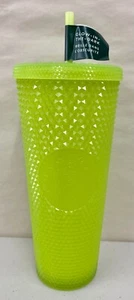 NEW Starbucks 2022 Lemongrass Studded Green Glow in the Dark 24oz Venti Tumbler - Picture 1 of 4