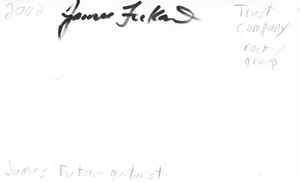 James Fukai Guitarist Trust Company Rock Band Autographed Signed Index Card - Picture 1 of 1