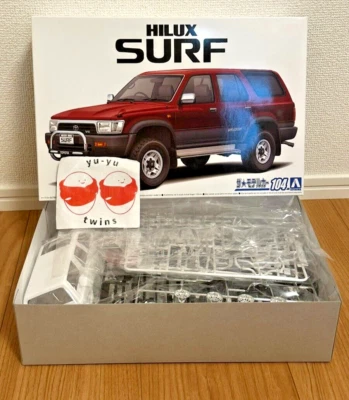 Aoshima n.104 Toyota VZN130G Hilux Surf SSR-X Wide Body kit modellino scala 1/24 - Immagine 1 di 4