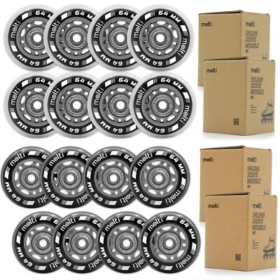MOLTI 8er Pack Räder + Kugellager ABEC9 Inliner Rollen Wheels Rollschuhe 64-84mm 8 St.