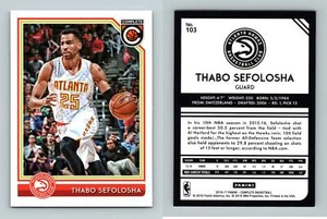 Thabo Sefolosha - Hawks #103 Complete Basketball 2016-17 Panini NBA Trading Card - Picture 1 of 1