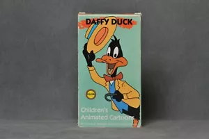Daffy Duck Children's Animated Cartoons (VHS, 1989) - Horizon Entertainment RARE - Foto 1 di 3