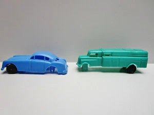 Vintage Soft Plastic Car & Truck - Car is "TALBOT" - Truck is "Wannatoy" Repair - Picture 1 of 7
