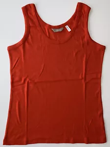 Top donna Anthology arancione taglia 12/14 canotta senza maniche nuovo senza etichette - Foto 1 di 6